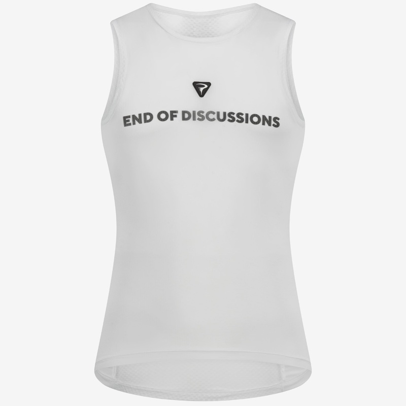 Maglia intima senza maniche Pinarello End of Discussion – Bianco