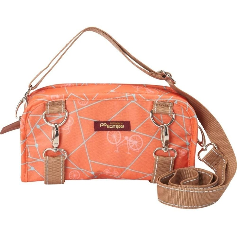 Po Campo Reflective Orange Six Corners Bike Bicycle Handlebar Frame Pannier Bag