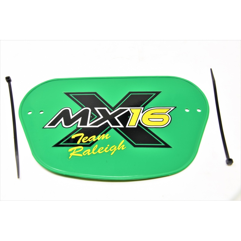 Raleigh MX 16 BMX Bike Front Number Plate Suit All Bikes, Go Karts, Pedal Cars Etc
