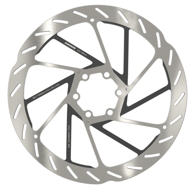 Sram Rotor – Hs2 6-bolt (Includes Steel Rotor Bolts) Rounded 2022