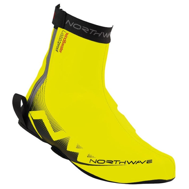 Northwave H2O Winter Waterproof Overshoes – Cycling Shoe Covers – Yellow – UK 2.5  4.5