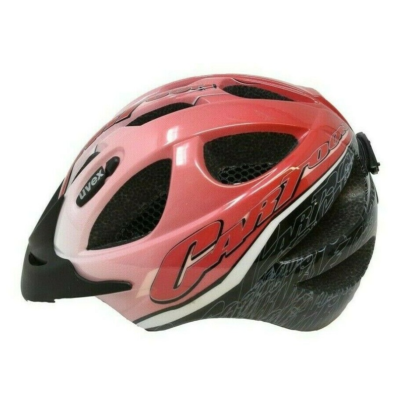 Uvex Hero Cartoon Childrens Bike Helmet 49 – 55cm Two Tone red With Peak New