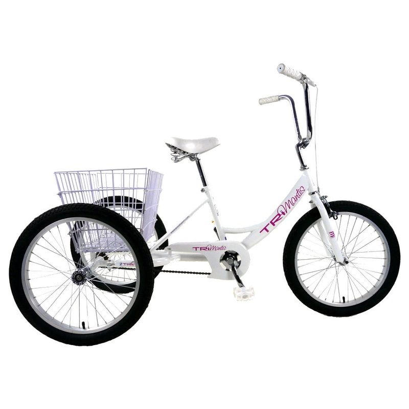 20 WHEEL TRIKE PEDAL PALS TRI-MANTIS TRICYCLE INSIDE LEG 21-26 WHITE EX DISPL