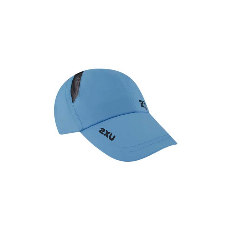 2XU UQ5685F Run Cap (Azure Blue/Black)