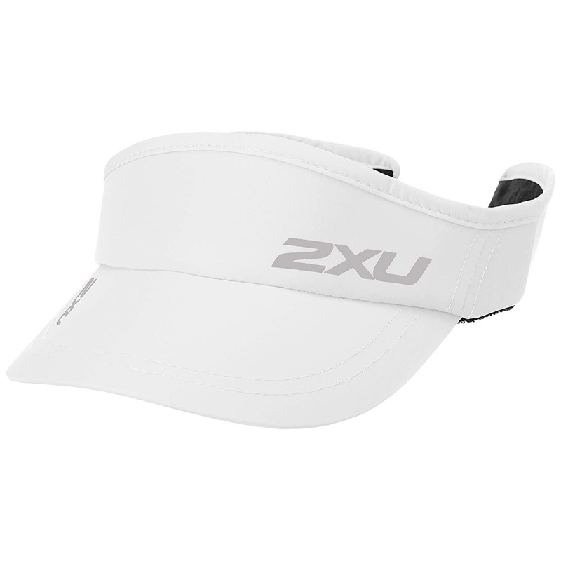 2XU UQ5686F Run Visor (White/White OSFA)