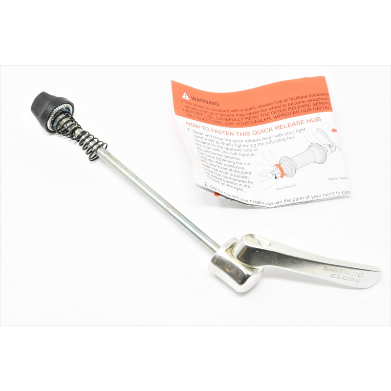 SHIMANO QUICK RELEASE SKEWER FRONT WHEEL AXLE 130mm LONG ALUMINIUM FOR QR HUB