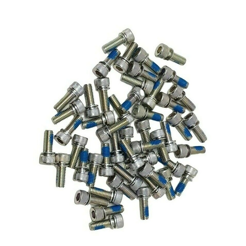 JOBLOT OF 50 M6 ALLEN BOLTS 17MM LONG 1MM TPI WITH THREAD LOCK BIKE FIXING BOLTS