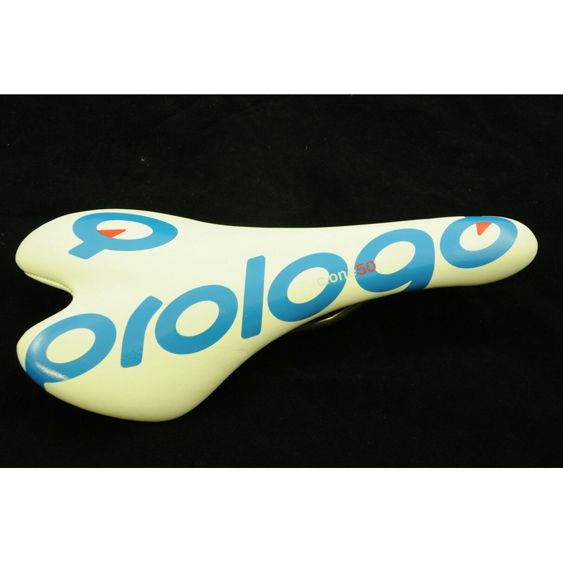 PROLOGO C.ONE 50 CARBON SADDLE WHITE BLUE TITANIUM RAILS ULTRA LIGHT SALE 68% OF