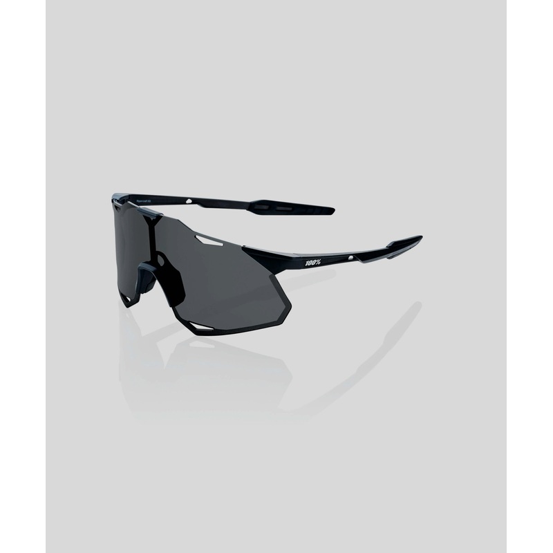 100% Hypercraft XS Glasses|Matte Black / Smoke