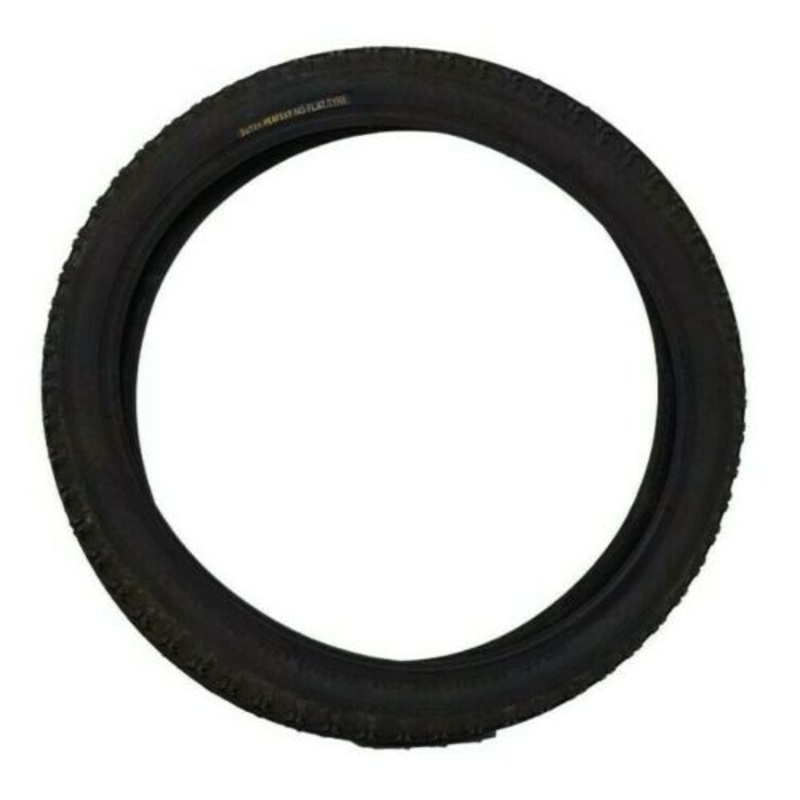 16 X 1.75 Black Semi Slick Road Tyre, 47-306, Kids – Folding Bike, 5mm Thick