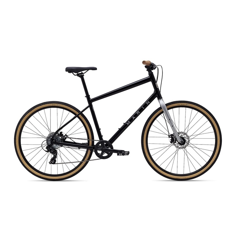 Marin Kentfield 1 City Bike|Gloss Black/Chrome|S|M|L|XL
