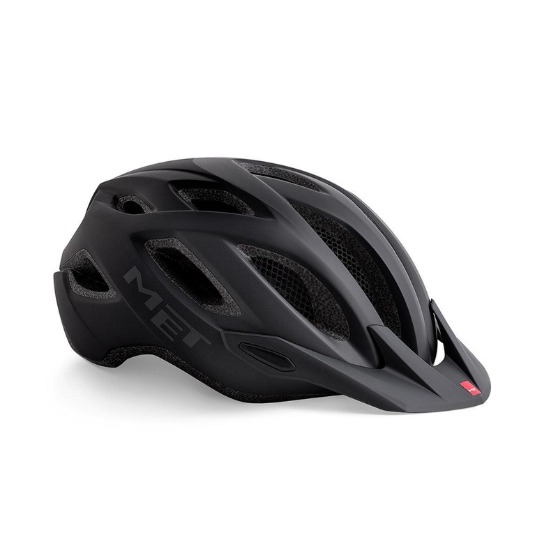MET Crossover MTB Helmet (Shaded Black/Matt)