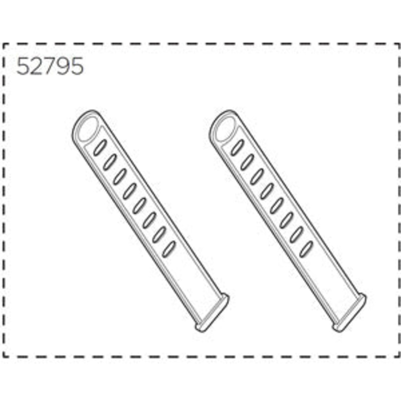 Thule Yepp foot straps black, pair