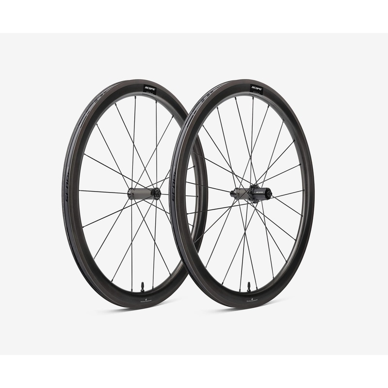 Scope S4 All-Rounder Carbon Tubeless Rim Brake Wheel – Shimano/Sram (Black)