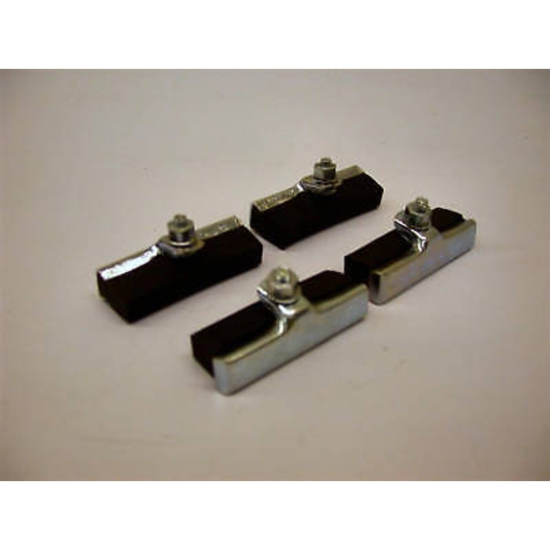 2 PAIRS ROD BRAKE BLOCKS  VINTAGE ROADSTER BICYCLE RALEIGH RUDGE BIKE PADS 50mm