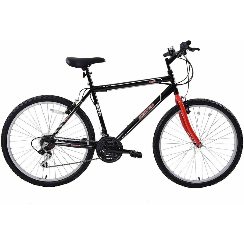 ARDEN TRAIL 24 WHEEL BOYS BLACK & RED FRAME 21 SPEED MOUNTAIN BICYCLE BIKE