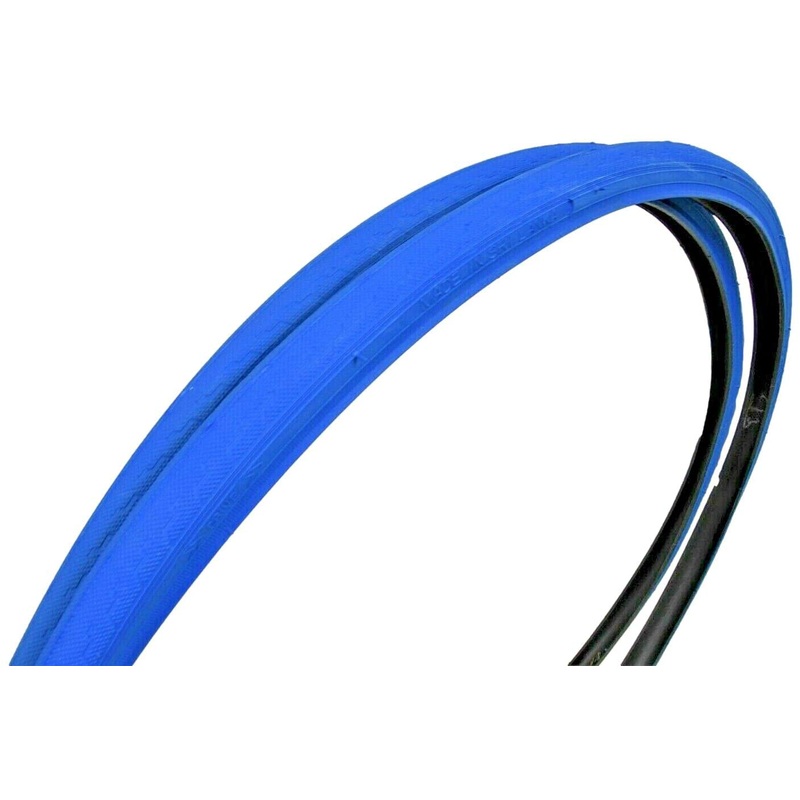PAIR BLUE 700x23c DSI TYRES FOR RACING ROAD BIKE SPORTS RACER SEMI-SLICK SRI-89