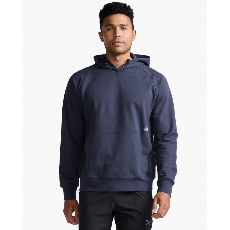 2XU MR6699A Motion Men’s Cycling Hoodie (India Ink/White)