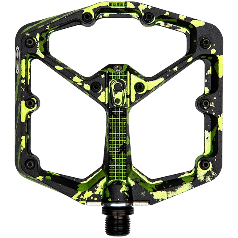 Pedali Crank Brothers Stamp 7 Splatter Large – Nero verde