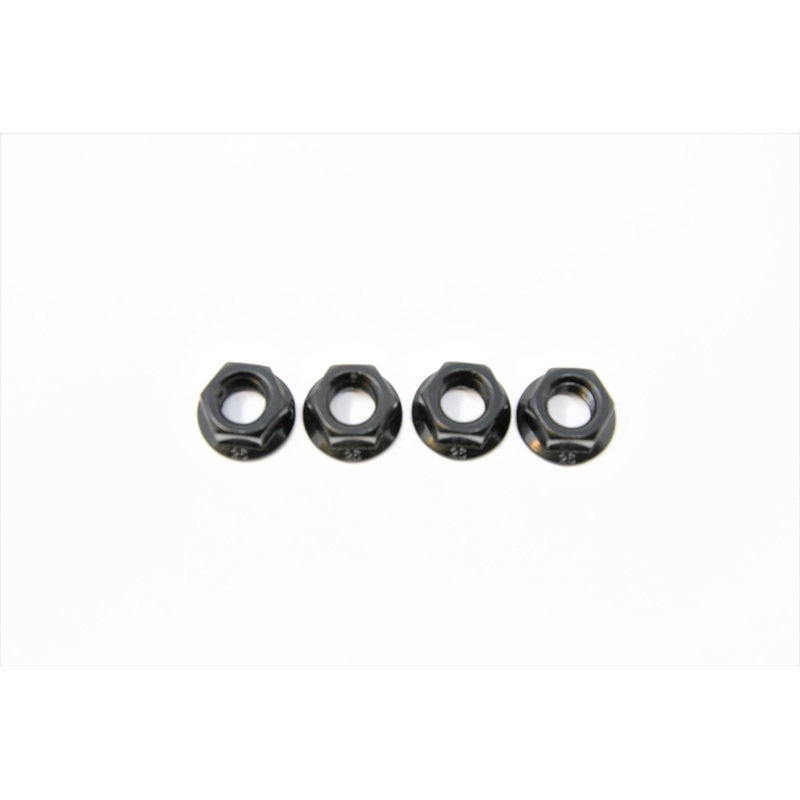 Two Pair (4) 3-8 Black Rear Cycle Wheel Nuts 26tpi With Integrated Washer All Bikes