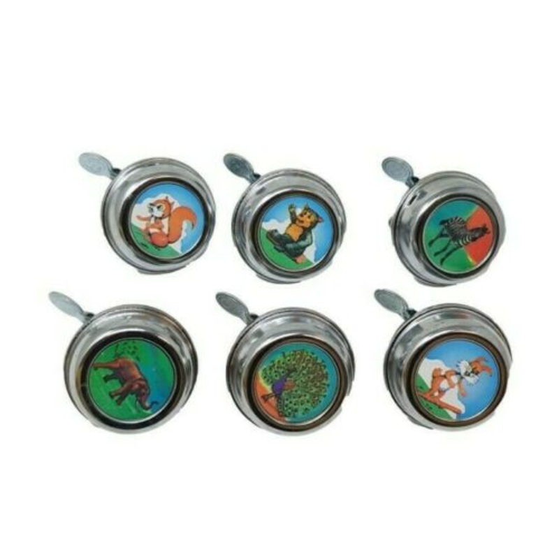 WHOLESALE JOB LOT OF 10 ANIMAL DESIGN CHROME BIKE BELLS IDEAL BOOT SELLERS