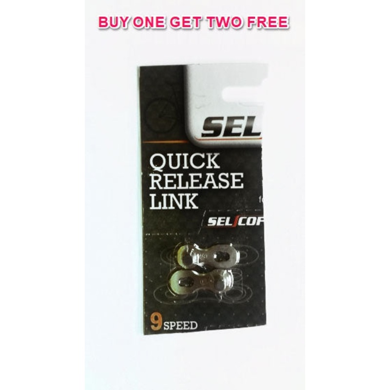 2 FREE SELCOF QUICK CHAIN LINK FOR 9 SPEED CHAINS WHEN YOUN BUY ONE ! SUIT SHIMANO