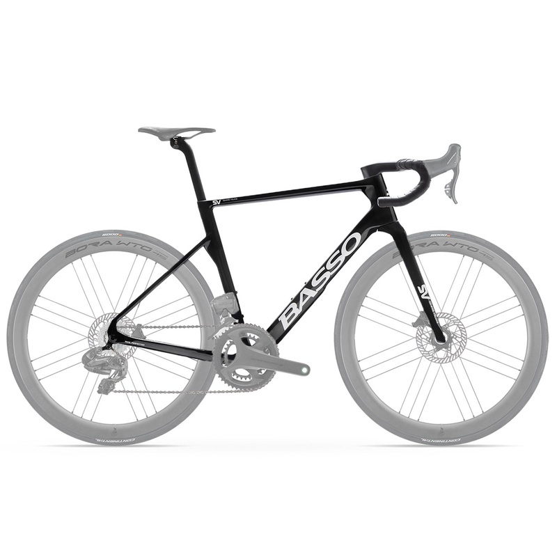 Basso SV Pure Black Frameset|SV 25 Pure Black Frameset 45 XXS|SV 25 Pure Black Frameset 48 XS|SV 25 Pure Black Frameset 51 S|SV 25 Pure Black Frameset 53 M|SV 25 Pure Black Frameset 56 L|SV 25 Pure Black Frameset 58 XL|SV 25 Pure Black Frameset 61 XXL