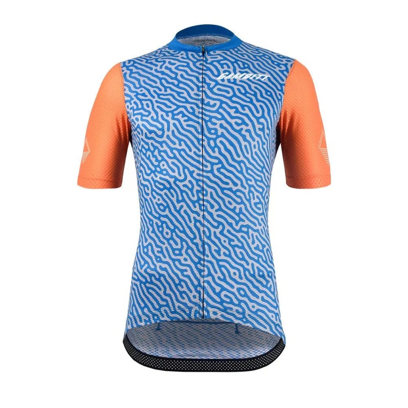 Gambitt Raptor 7 Mens Cycling Jersey (Fluo Orange Trail)