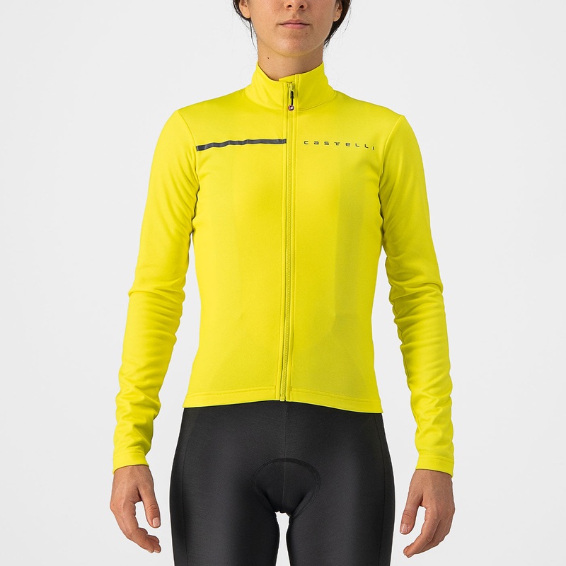 Maglia maniche lunghe donna Castelli Sinergia 2 – Giallo