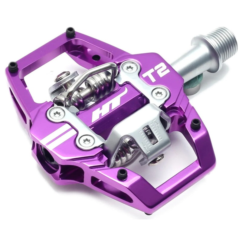 Pedali HT Enduro T2 – Viola|Taglia Unica|Viola