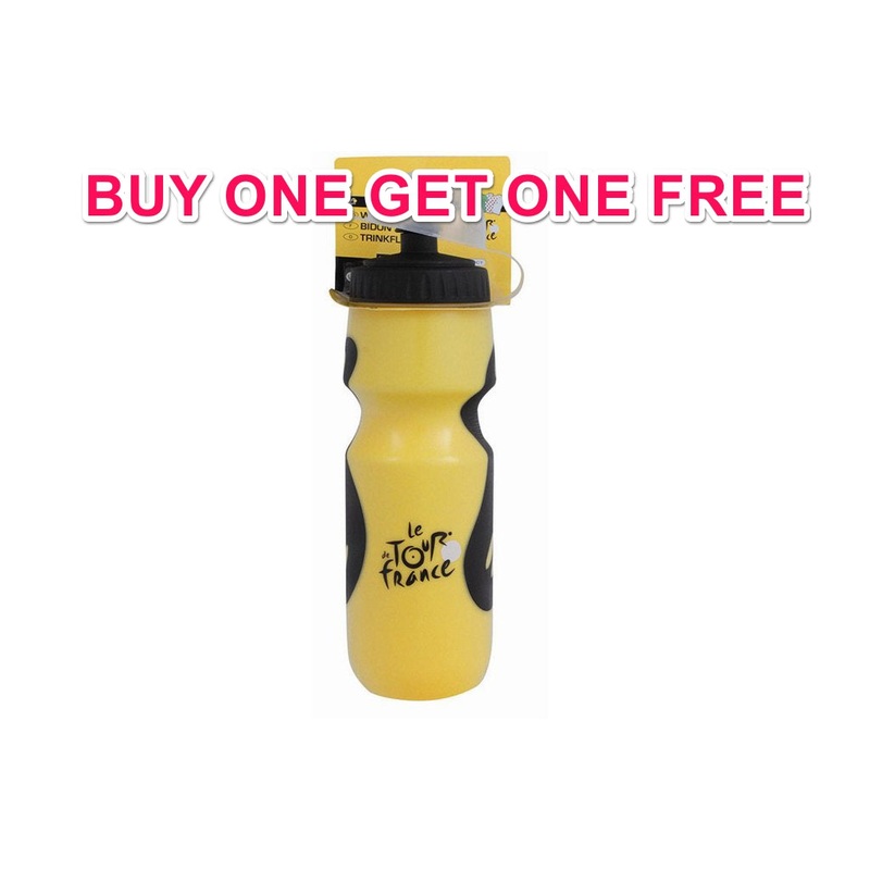 Tour De France Cycling Running 700ml Drinks Bottle Yellow-Black Buy 1 Get 1 Free
