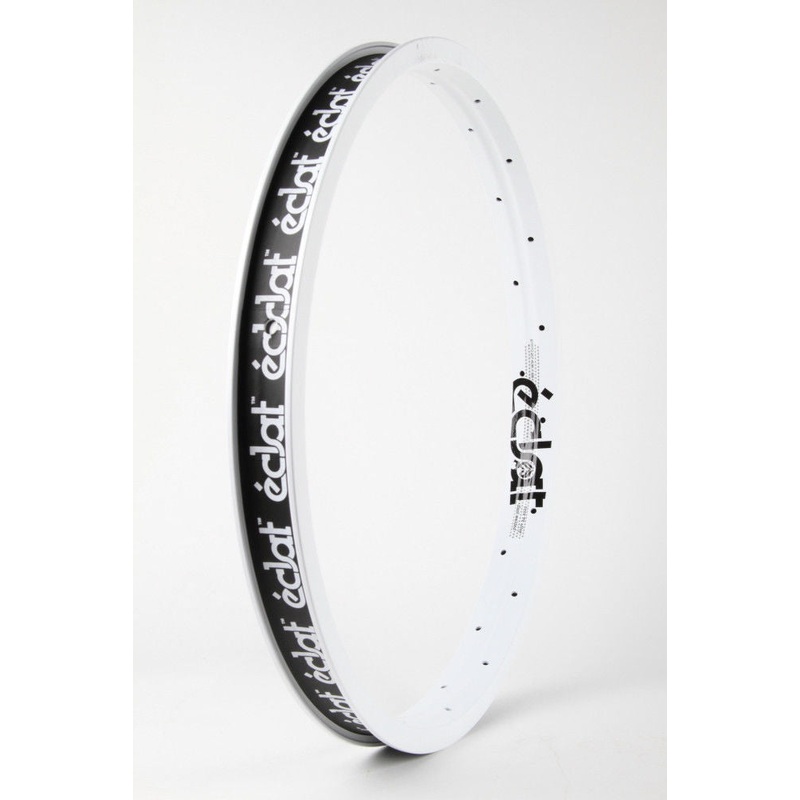 1 x ECLAT BONDI ALLOY 20 WIDE BIKE RIMS 36 SPOKE DOUBLE WALL WHITE AERO ONE ONL
