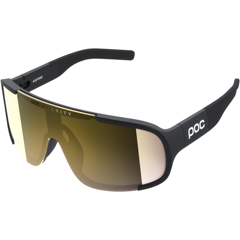 Occhiali Poc Aspire – Uranium Black Clarity Road Partly Sunny Gold