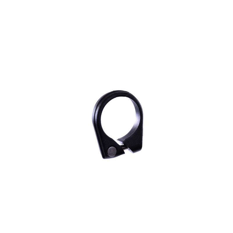 35mm SEAT CLAMP COLLAR,OFFSET CLAMP SLIM STYLE COLD FORGED LIGHT ALLOY BLACK