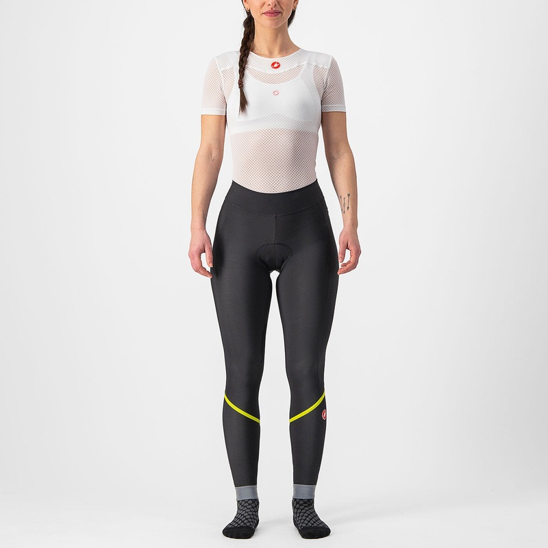 Calzamaglia senza bretelle donna Castelli Velocissima DT – Nero verde