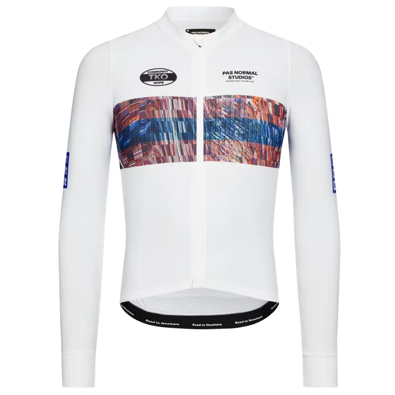 Maglia maniche lunghe Pas Normal Studios T.K.O. Mechanism – Bianco