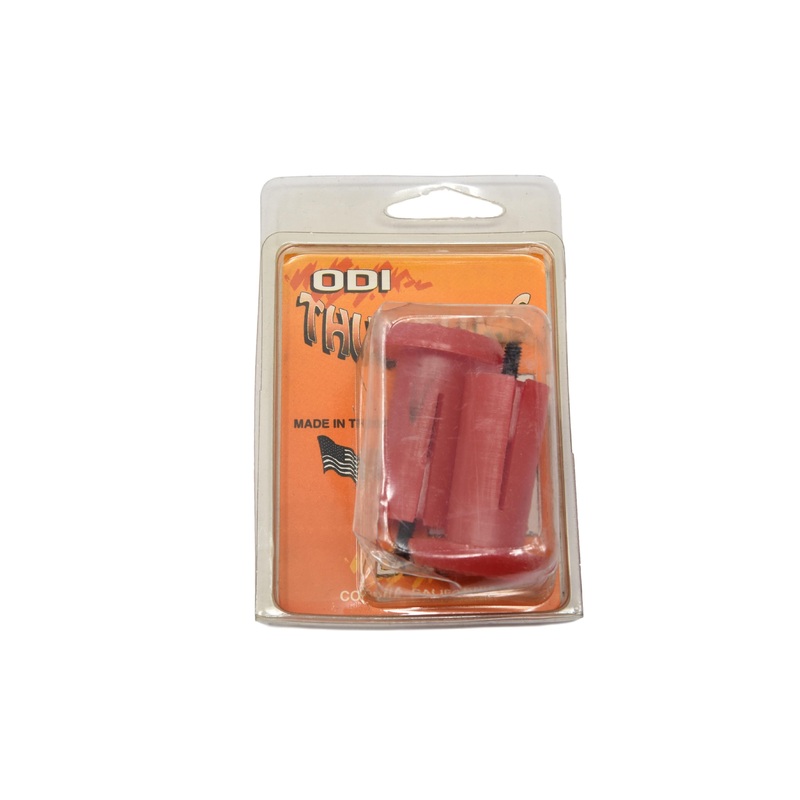 Red ODI Thug Plugs Handle-bar End Plugs Made In USA 90s Nos Lightweight Plastic