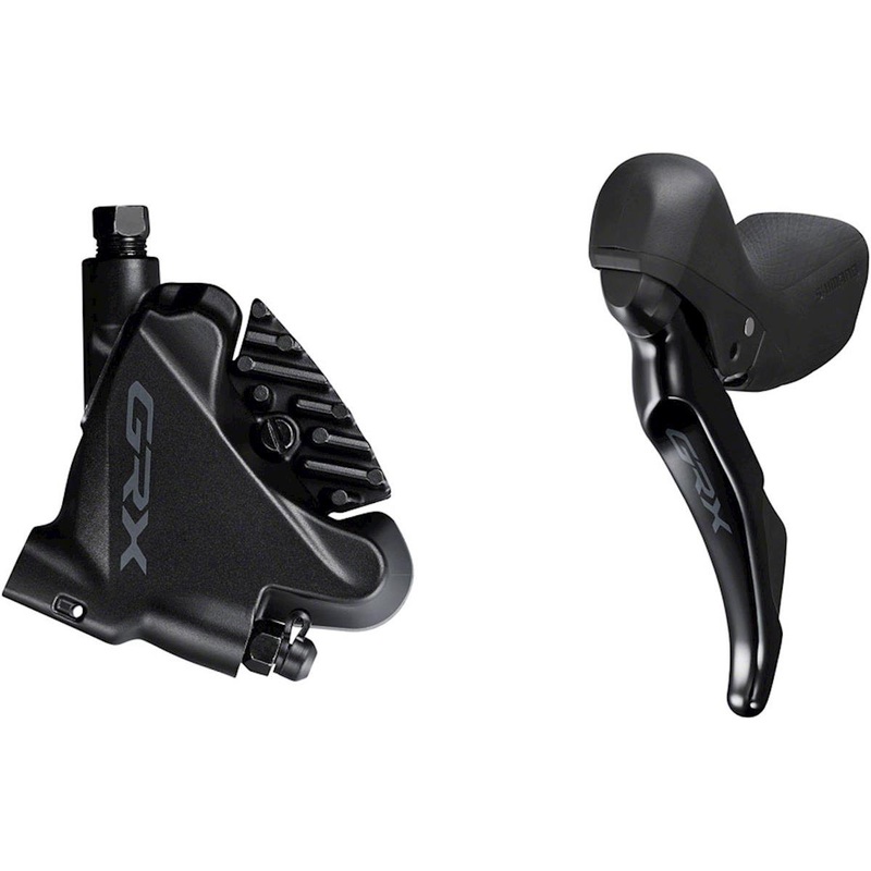 Shimano GRX ST-RX400 Hydraulic Disc Brake/Shift Lever Kit (Black) (Left) (Flat Mount) (2x) (Caliper Included)