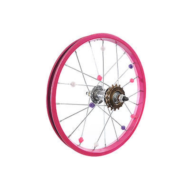 16BIKE PINK REAR WHEEL FOR RALEIGH MOLLY 16 & OTHER 16 KIDS BIKES