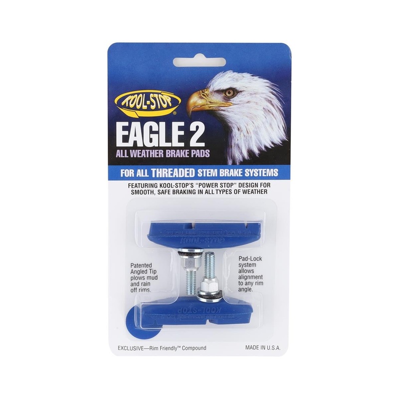 Kool Stop Eagle 2 Brake Pads (Blue) (1 Pair) (Threaded Post)