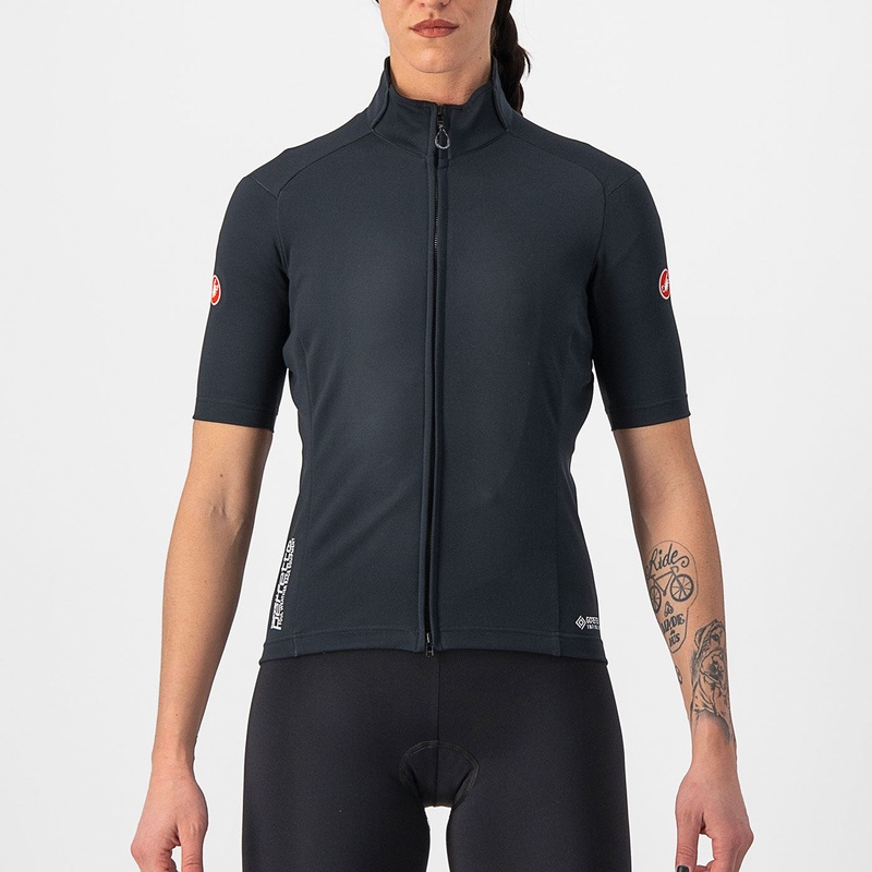 Maglia donna Castelli Perfetto RoS 2W Wind – Nero