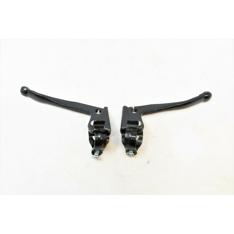 PAIR KIDDIES BMX MX BIKE JUNIOR STEEL BRAKE LEVERS FOR CALIPER CABLE BRAKES