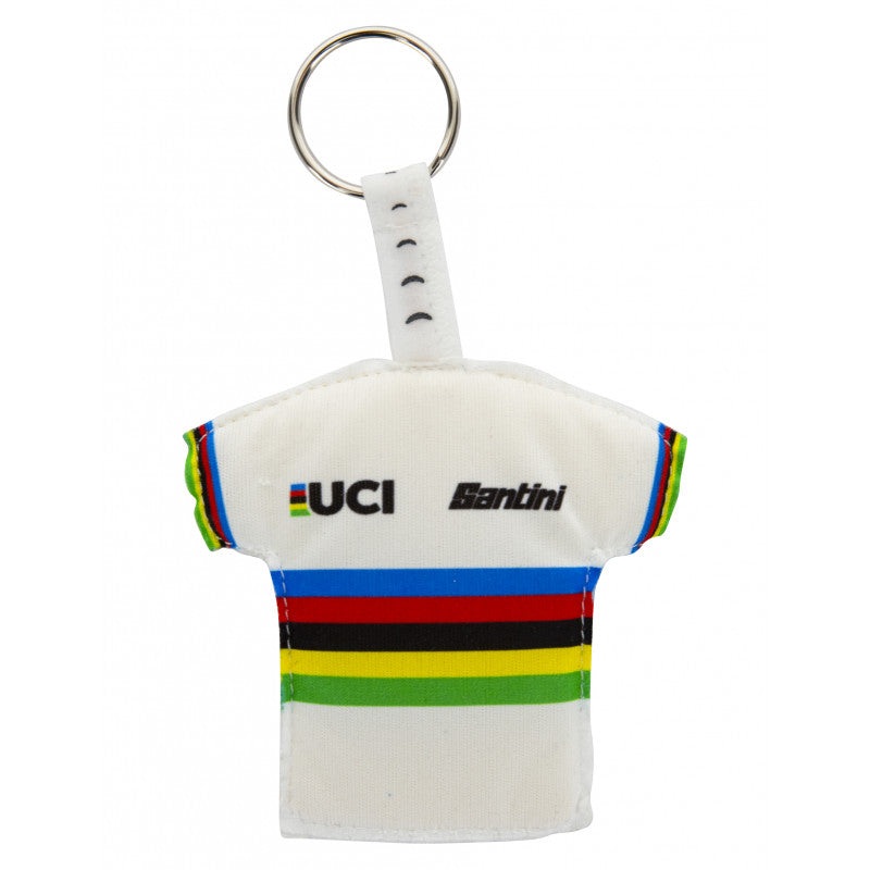 Portachiavi Santini UCI|Taglia unica|Bianco