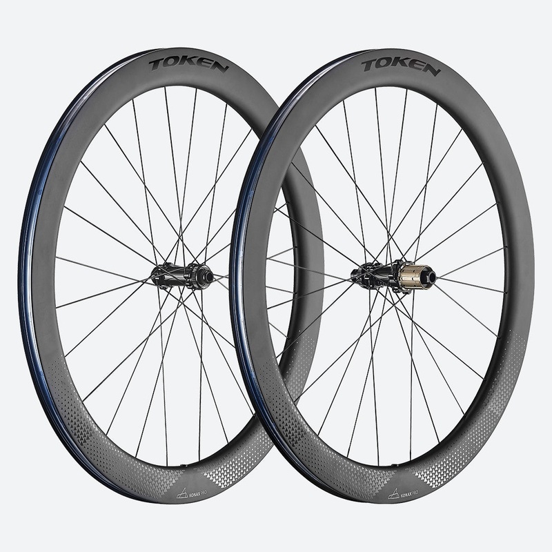 Token Konax Pro C52D Carbon Tubeless Ready Disc Brake Wheelset – Shimano/Sram(Black)