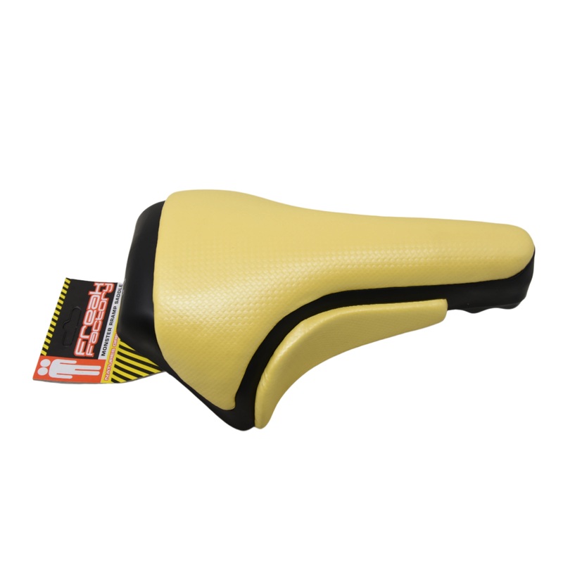 Yellow BMX Freak Factory Monster Ramp Seat Saddle Suit Any BMX & Grab Hand Grip