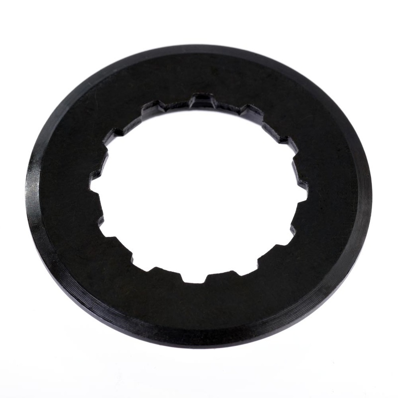Gusset Cassette Lockring  HG style (For 12T) Steel, Black 15g