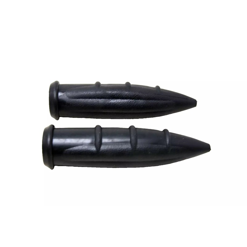 Pair Barrel Style Pointy Bike Handlebar Grips Cruiser Fixie Town Bike 130mm Black