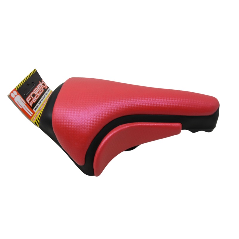 Red BMX Freak Factory Monster Ramp Seat Saddle Suit Any BMX & Grab Hand Grip