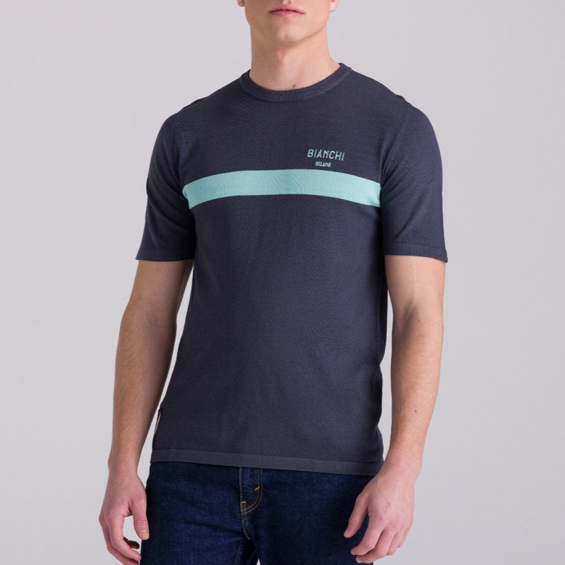 T-Shirt Bianchi Milano Classic – Grigio