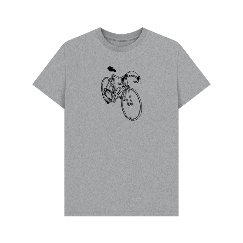 Vintage Bike T-Shirt (Light)|Athletic Grey|White|Red|XS|S|M|L|XL|XXL|3XL|4XL|5XL